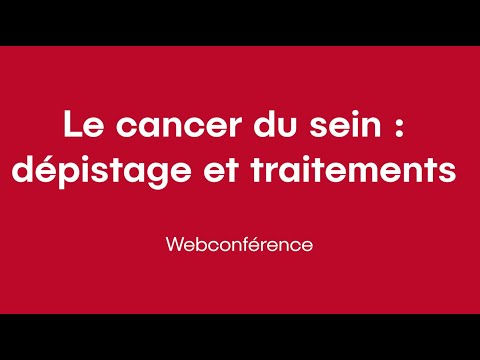 Le cancer du sein : dépistage et traitement | Alexia Laurier